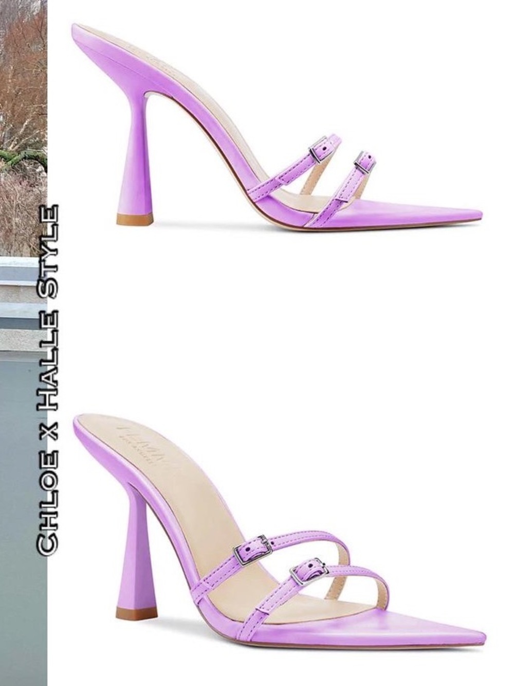 Femme La Lilac Sexy Heeled Sandals